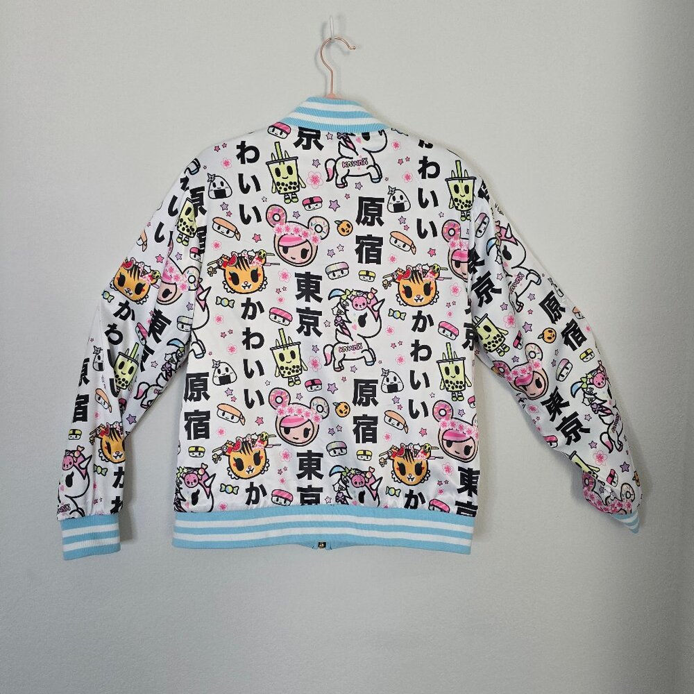 NWOT RARE TOKIDOKI DOLLS KILL Reversible Satin Jacket Size L - Picture 3 of 7
